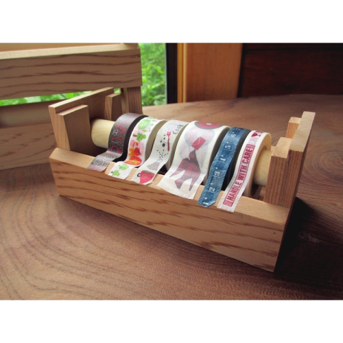Happy Wood 木樂館 美國側柏 阿拉斯加扁柏 文創商品 原木 木質 紙膠帶 收納架 收納盒 紙膠帶櫃 組合 手帳