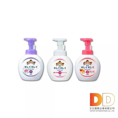 日本LION獅王-植萃濃密泡沫洗手慕斯500ml/按壓瓶(綿密柔軟泡泡洗手乳,花果香氛洗手液,家庭防疫必備)