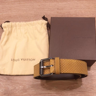 Louis Vuitton cintura damier 皮帶