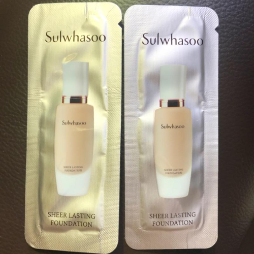 Sulwhasoo 雪花秀 輕透雪紡水粉底1ml 試用包No.21