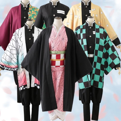台灣現貨 鬼滅 萬聖節服裝 兒童變裝服 cos服 鬼忍者