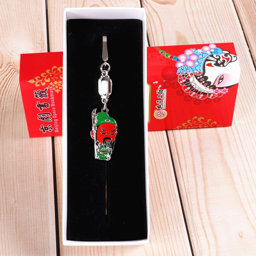 書簽古典中國風京劇戲曲臉譜金屬梁祝三國人物創意小禮物出國紀念