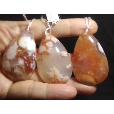 C組精品組天然水晶水滴櫻花瑪瑙吊墜墜子掛件項鍊珠寶寶石首飾飾品任選其一