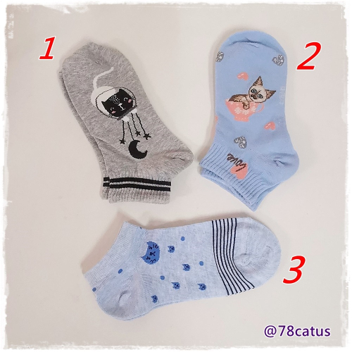 現貨 日系 貓咪 春夏款 短襪 【78catus 義賣 幫助浪貓】
