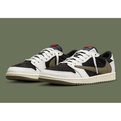 Travis Scott x Air Jordan 1 Low”Olive”黑綠橄欖5.0 DZ4137-106
