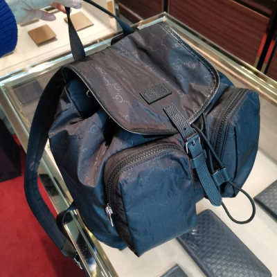 二手99新Gucci 古馳 經典款 男女款 老花 全logo 雙肩包 背包510343