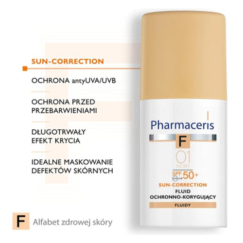 保證台灣現貨 法瑪仕F敏弱無暇三合一防曬乳SPF50+ 30ML 防曬粉底 01象牙白 白皙膚色 粉底液 高防曬係數