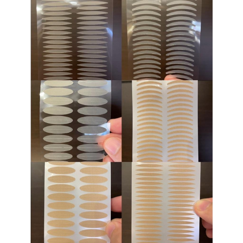 [滿額免運] 蕾絲透明雙眼皮貼 橄欖型 網狀 自然隱形 無痕 透氣 膚色 透明 10副 20副 新秘 上妝必備 抖音同款