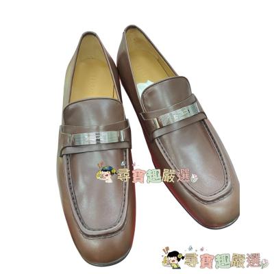 FERRAGAMO 男生高檔皮鞋 咖啡色 義大利全新 平行輸入正品現貨