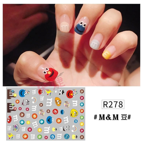【采婕美學】日本超薄美甲貼紙 豹紋 m&m 鏽球花 美甲貼 超薄貼紙 指甲貼紙 DIY貼紙 光療貼