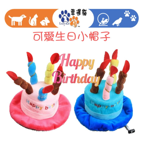 【幸運貓】可愛生日小帽子 寵物帽子 生日帽 慶生帽