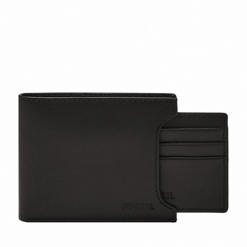 FOSSIL Derrick 二合一可拆式短夾-黑色 ML3685001
