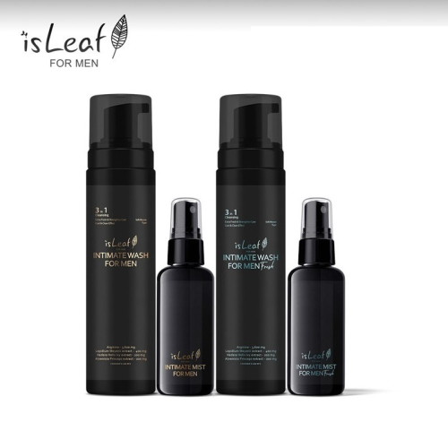 韓國 isLeaf 男性 私密醒肌抑菌噴霧x2 + 私密激淨慕絲x2 組合