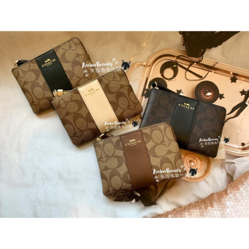 【美國正品現貨】coach 蔻馳 零錢包 手拿包小單層 手腕包 皮夾 經典款 皮革 馬車 送禮 聖誕節 女朋友 交換禮物