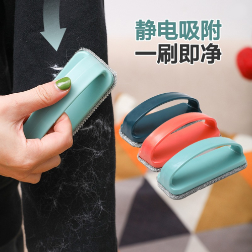 衣服帶手柄去毛靜電刷粘毛器滾筒刮刷毛器除毛除塵衣物靜電黏吸附
