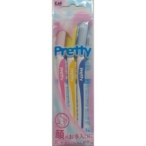 【現貨附發票】日本 KAI 貝印 L-Pretty 修眉刀 修毛刀 修容刀 3入