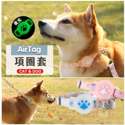 AirTag保護套項圈? 貓項圈 狗項圈 寵物項圈 貓咪項圈 狗狗項圈 蘋果追蹤器套橘貓小狗小貓小型犬貓幼貓幼犬頸圈用品