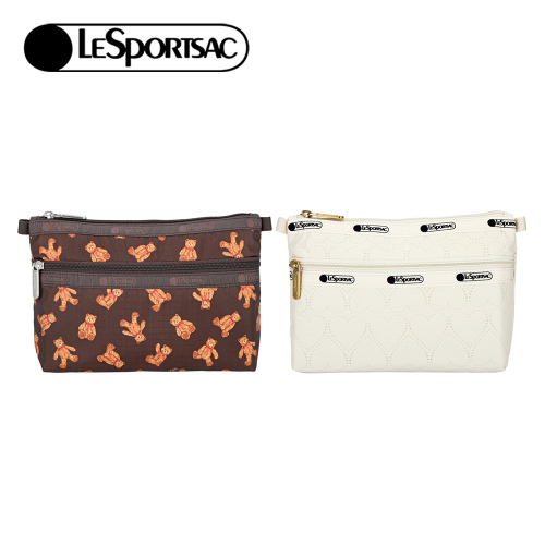 LeSportsac 2025冬季新品 CosmeticClutch 雙層拉鍊化妝包(7105)