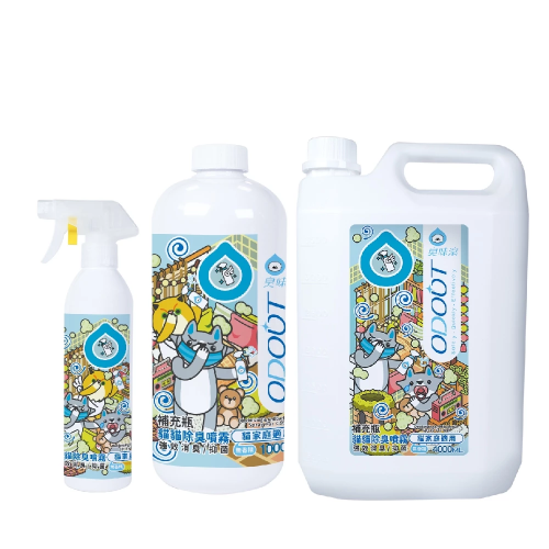 ODOUT 臭味滾 貓貓除臭噴霧 500ml／1000ml／4000ml