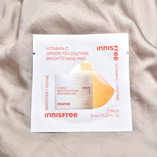 innisfree 悅詩風吟 維他命C淨亮棉片 2片 試用包 小樣 淨亮棉片 棉片 維他命C 張員瑛代言