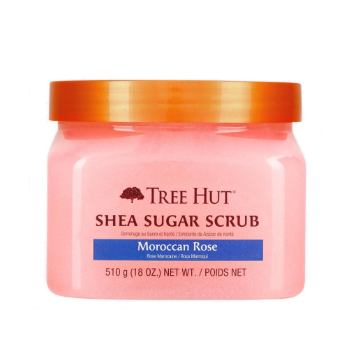 【Tree Hut 樹上小屋】身體磨砂膏-摩洛哥油+玫瑰(18oz/510g)【4165】