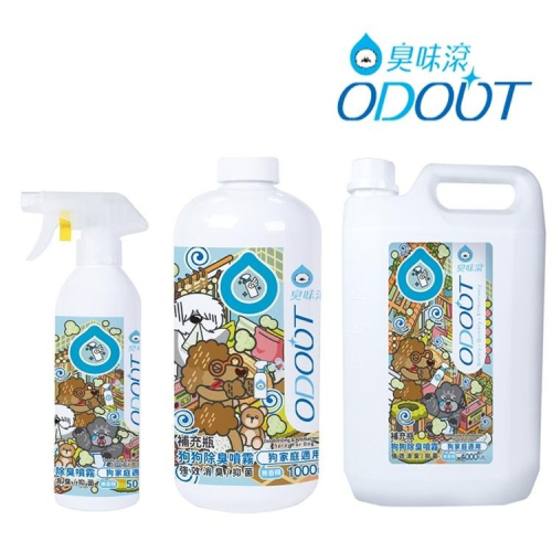 【贈狗零食+試用組】【臭味滾】狗用除臭抑菌噴霧500ml／1000ml／4000ml／去尿味／環境用／濕紙巾