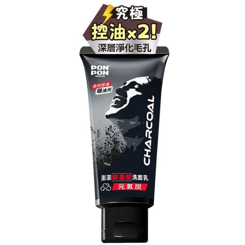 澎澎MAN 男士胺基酸洗面乳 元氣炭「100g」【24h百貨網】