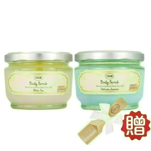 [買就送]SABON 身體磨砂膏(320g)[以色列綠玫瑰/贈木匙]【Try it】