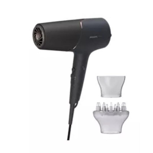 全新未拆 保固兩年【Philips 飛利浦】BHD538/21智能護髮礦物負離子吹風機(霧黑金)