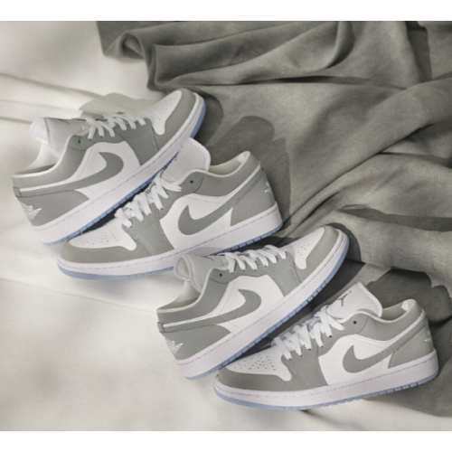 韓國代購Jordan Air Jordan 1 Low灰白 滑板鞋 休閒鞋 籃球運動鞋 情侶鞋 男鞋DC0774-105