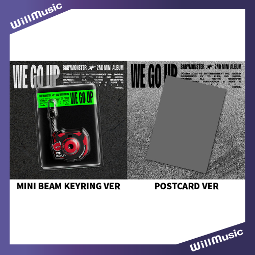 微樂客? *迷你BEAM鑰匙圈版&POSTCARD版* BABYMONSTER - [WE GO UP]