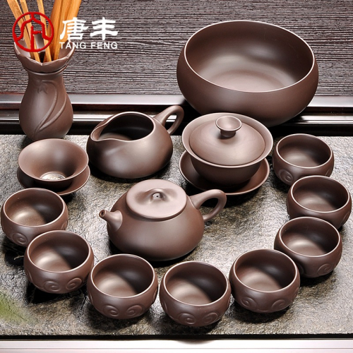 唐豐紫砂功夫茶具套裝家用整套茶壺茶杯茶道六君子組合禮盒裝