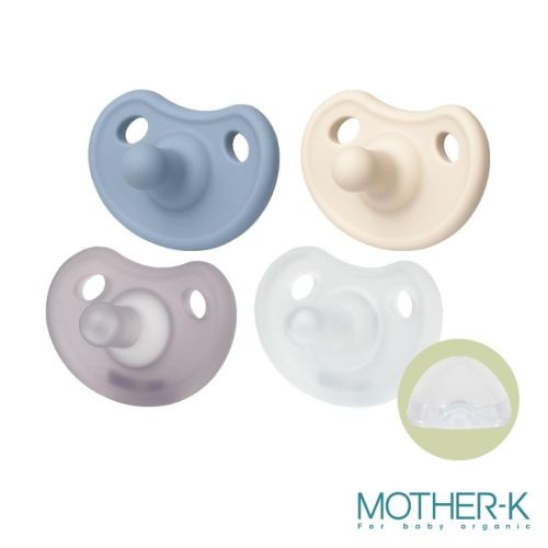 韓國MOTHER-K 極親柔全矽膠安撫奶嘴(附收納盒)
