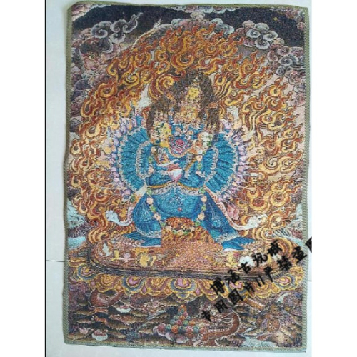 古玩西藏唐卡刺繡畫