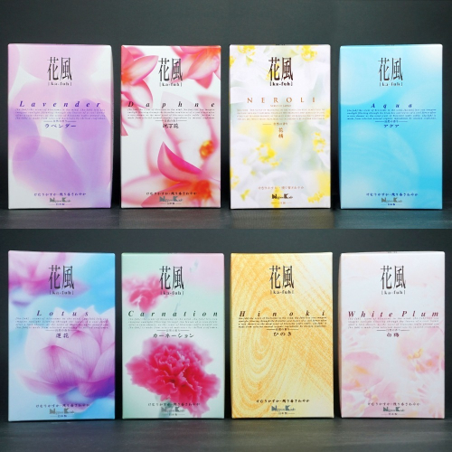 日本香堂 花風系列 超值大盒裝 花 植物主題 線香 薰香 沈丁花 蓮花 康乃馨 薰衣草 白梅 檜木 淨水