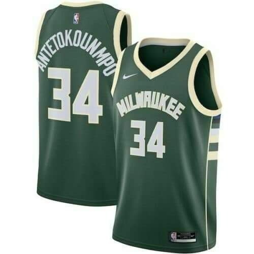 男 Nike Dri-FIT NBA Swingman #34 ANTETOKOUNMPO ￼公鹿隊 字母哥 希臘怪物