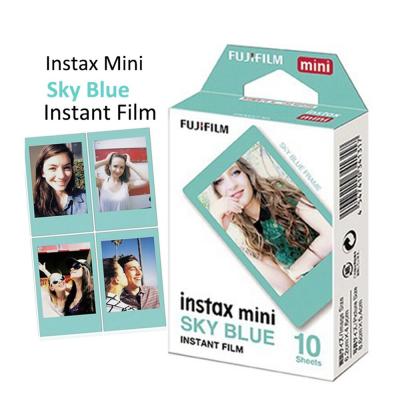 ?正品? FUJIFILM Instax mini 富士 拍立得 卡通 彩色 底片 天空藍 藍邊 Sky Blue