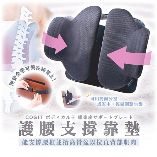 【寶寶王國】日本【COGIT】護腰支撐靠墊 腰部靠墊 椅背靠墊