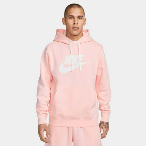 【WS】NIKE NSW CLUB HOODIE 男女 基本款 粉白 運動 休閒 保暖 長袖 帽T BV2973-686