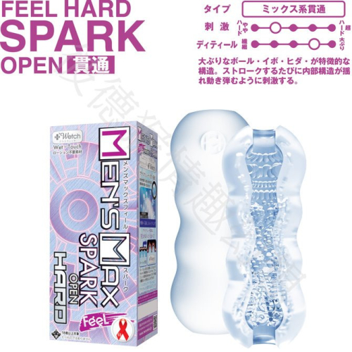 日本Men＇s Max 貫通型 FEEL SPARK 硬版 紫 男用自慰器 TWISTER 紅 Loop 黃
