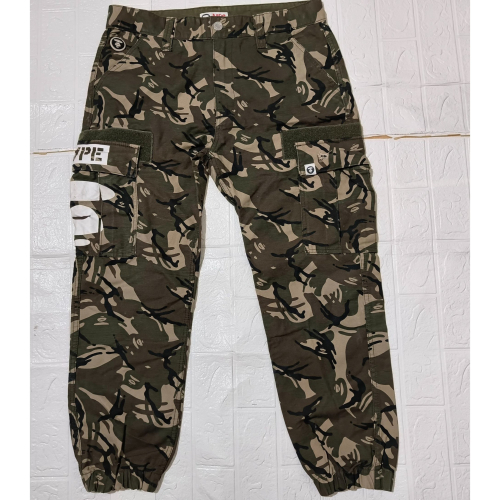(0383) AAPE 長褲 腰圍86 褲長92