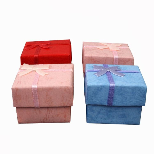 戒指盒 蝴蝶結首飾盒 禮品盒 飾品盒 高硬度 小盒子 送禮自用包裝盒 項鍊盒 耳環收納盒 珠寶盒 硬盒 首飾配件盒 禮盒