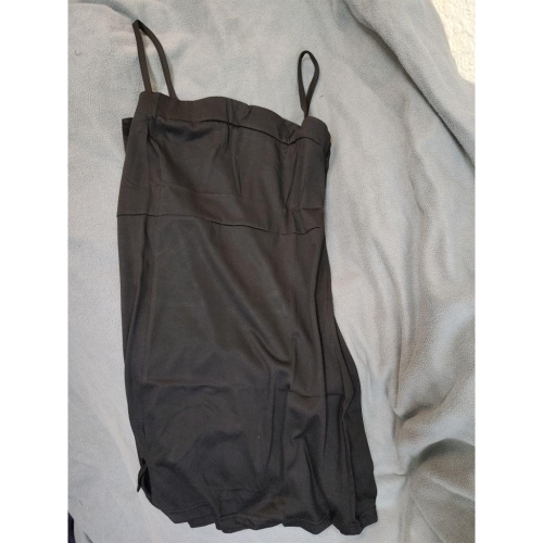 黑色 細肩帶睡衣 2XL 75公斤以內皆可穿著