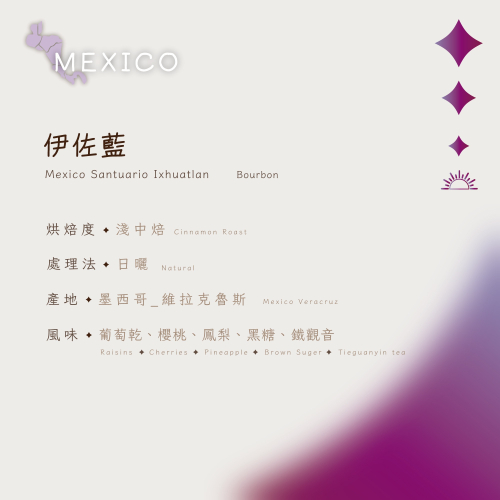 【恆星咖啡】墨西哥_聖徒阿里歐_伊佐藍_淺中焙_精品咖啡豆_咖啡豆
