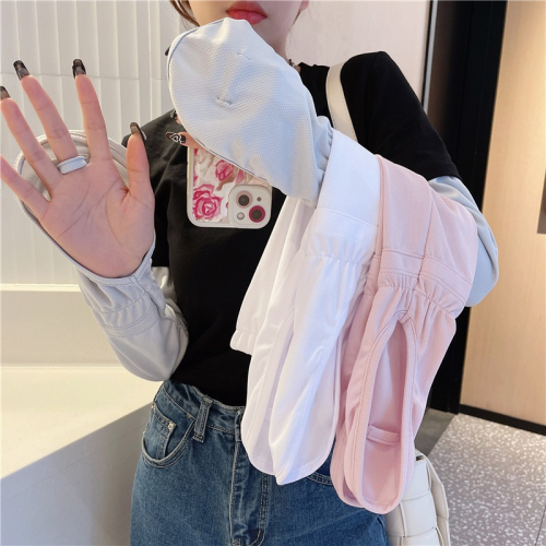 防曬手套冰絲袖套女戶外學車冰涼透氣護手開車背薄款寬松騎車護袖