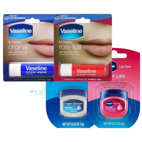 凡士林 Vaseline 經典原味／玫瑰潤色 保濕 護唇膏 滋潤 潤唇膏4.8g / 7g【美麗密碼】