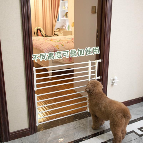 免打孔加高全封閉寵物貓咪中大型犬狗狗門欄圍欄柵欄防護欄桿定製