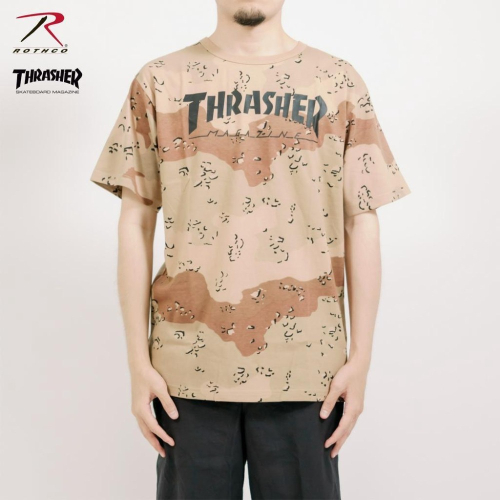 清倉特價 美國Rothco x Thrasher 沙漠迷彩T恤 六沙美軍經典迷彩Tee Camo T-shirt