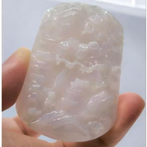 天然緬甸A貨翡翠 【A】糯地紫羅蘭【臺證】 山水牌 陸證 雙證