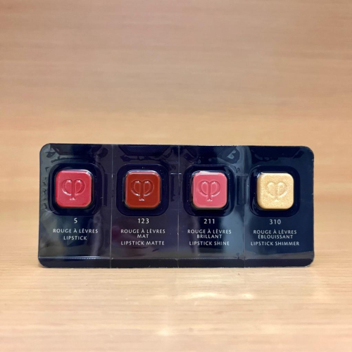 栗子美妝?｜肌膚之鑰 奢潤唇膏 經典 5 金燦 310 聚光 211 霧絨 123 小樣 專櫃中文標 試用包 試色卡